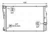 Радіатор охолодження двигуна BMW X3 F25 (11-17) AVA AVA COOLING BW2546 (фото 1)