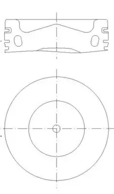 Поршень MAHLE / KNECHT 028 PI 00158 002 (фото 1)