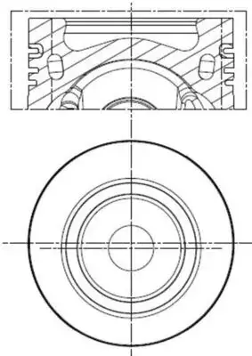 Поршень двигуна MAHLE / KNECHT 028 PI 00141 000 (фото 1)