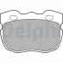 Комплект гальмівних колодок переднього., LAND ROVER DEFENDER, DISCOVERY I, RANGE ROVER I, RANGE ROVER II 2.0-4.3 08.81-02.16 Delphi LP599 (фото 1)