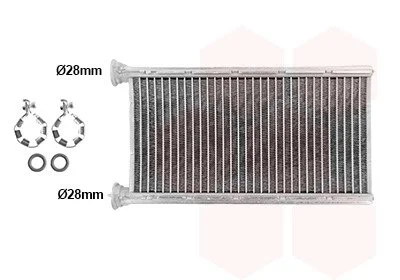 Радіатор обігрівача Subaru Forester 09+ Van Wezel 51016700