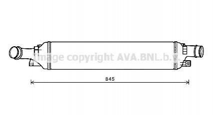 AVA Інтеркулер AUDI Q3 (2012) Q3 QUATTRO 2.0 TDI AVA COOLING AI4358