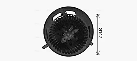 Вентилятор обігрівача салону BMW 3 E90, X1 E84, X3 F25, X4 F26 AVA AVA COOLING BW8454