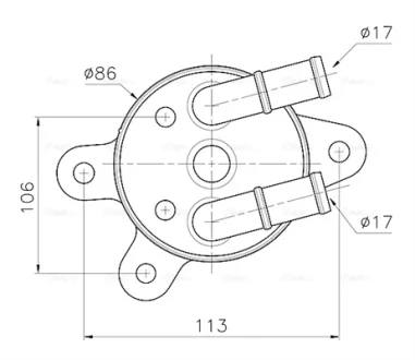 Радіатор масляний АКПП Mazda CX5 (12-) 2.0i AVA AVA COOLING MZ3301