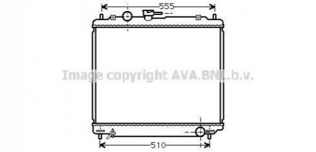 Радіатор, Система охолодження двигуна AVA COOLING MT2109