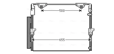 Радіатор кодиціонера AVA COOLING TO5560D