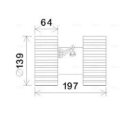 Вентилятор обігрівача салону BMW 3 E46 (98-), X3 E83 (04-) AVA AVA COOLING BW8480