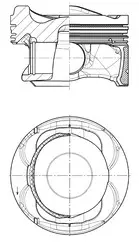 Поршень KOLBENSCHMIDT 40883600 (фото 1)