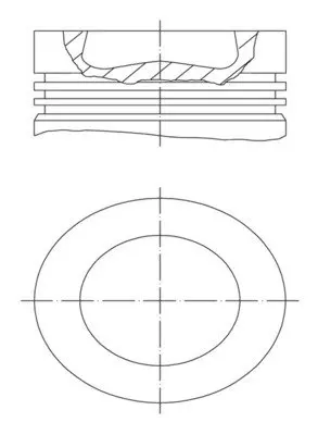 Поршень двигуна MAHLE / KNECHT 028 PI 00121 002 (фото 1)
