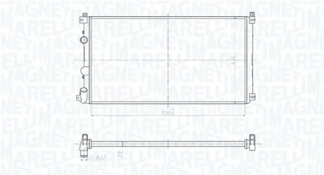 RENAULT радіатор Master II 2.5dCi AC 03- MAGNETI MARELLI 350213209500