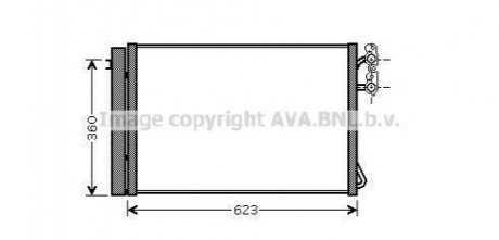 AVA BMW Радіатор кондиціонера (Конденсатор) 1E81/87, 3 E90, X1 E84 AVA COOLING BWA5295D