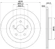 PRO TOYOTA Гальмівний диск задн. RAV 4 V 18- HELLA 8DD 355 134-961 (фото 4)