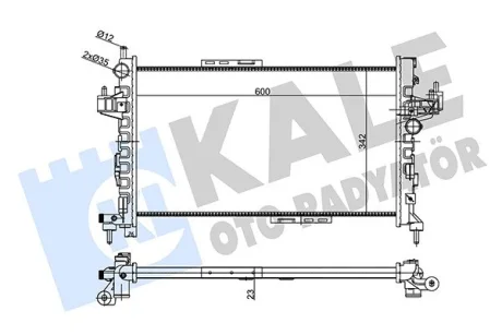 KALE OPEL радіатор охолодження Combo Tour, Corsa C 1.3CDTi 03- Kale oto radyator 356875