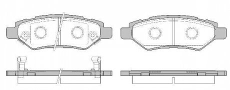 CHEVROLET Гальм. колодки задн. CAMARO 3.6 11-15, OPEL VECTRA C (Z02) 2.2 DGi (F69) 03-08, RENAULT, CADILLAC REMSA 1335.02