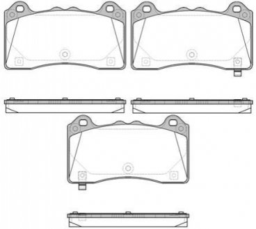 FORD Гальм. колодки передн. FOCUS III 2.3 RS AWD 15-17 REMSA 1736.02