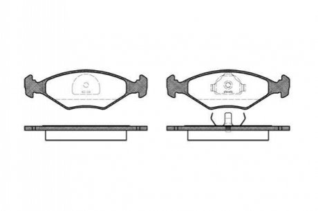 FIAT гальмівні колодки дискові Fiorino 93-2001 REMSA 0281.10