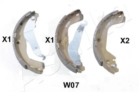 Колодки тормозные барабанные (комплект 4 шт.) ASHIKA 55-0W-W07