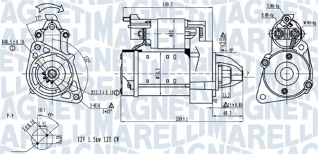 DB Стартер W204, W212, B906 MAGNETI MARELLI 063721527010