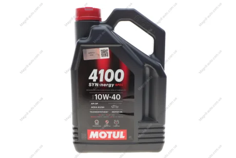 Масло моторное MOTUL 4100 SYN-nergy SPEC 10W-40 4L Motul 387707