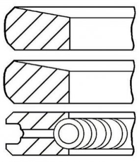 Кільця поршневі GOETZE 08-443507-00