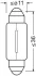 ЛАМПА C5W 12V 5W SV8.5-8 BLI STANDARD OSRAM 6418-2BL (фото 3)