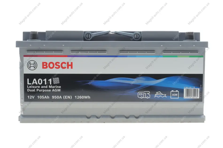 Аккумулятор Bosch 12В/105Ач/905А BOSCH 0 092 LA0 110 (фото 1)
