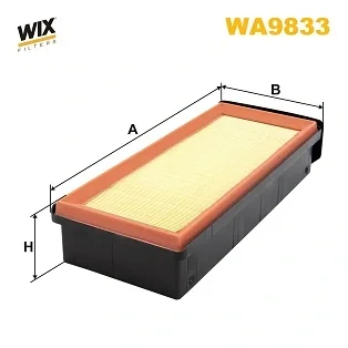 Фільтр повітряний BMW 3, 5, X5 3.0-5.0 D 11- (вир-во WIX-FILTERS) WIX FILTERS WA9833