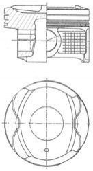 Поршень з кільцями TOYOTA/PSA 71,50 1.0 12V VTi (вир-во KS) KOLBENSCHMIDT 41250610