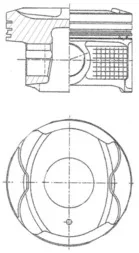 Поршень с кольцами TOYOTA/PSA 71,50 1.0 12V VTi (произ-во KS) KOLBENSCHMIDT 41250610
