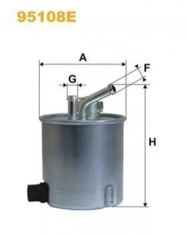 ФІЛЬТР ПАЛИВА WIX FILTERS 95108E