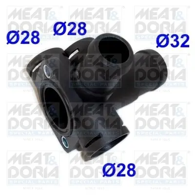 MEATDORIA VW Флянець охолоджувальної рідини Golf,Jetta,Passat,T4,AUDI,SEAT 1,6-2,0 MEAT&DORIA 93104 (фото 1)