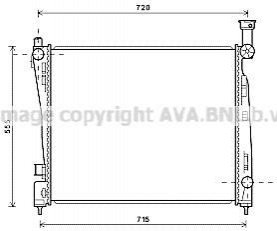 AVA JEEP Радіатор сист. охолодження GRAND CHEROKEE IV 3.0, 3.6, 5.7 10- AVA COOLING JEA2054