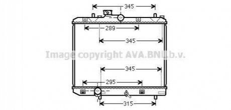 AVA OPEL Радіатор системи охолодження двигуна AGILA (B) 08-, SUZUKI AVA COOLING SZ2111