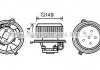 AVA ALFA ROMEO Вентилятор салону 147 1.6, 1.9, 2.0 01-, GT, 156 AVA COOLING AL8138 (фото 1)