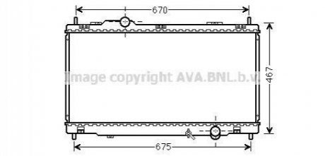 AVA LEXUS Радіатор охолодження двиг. GS 300, 350, 450 05- AVA COOLING TO2495