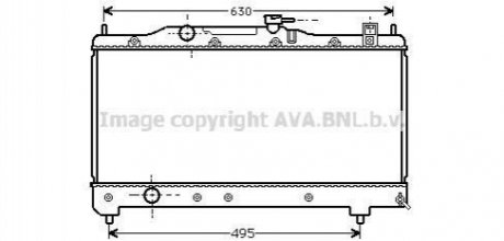 AVA TOYOTA Радіатор сист. охолодження Avensis 1.6/1.8 97- AVA COOLING TO2237