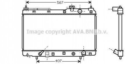 AVA HONDA Радіатор сист. охолодження двиг. CR-V I 2.0 95- AVA COOLING HD2104