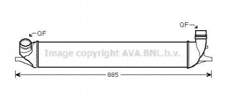 AVA RENAULT Інтеркулер Laguna III 2.0 16V/2.0dCi 07- AVA COOLING RTA4426