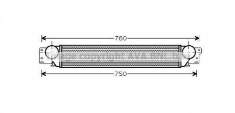 AVA CHEVROLET Інтеркулер CAPTIVA 2.0 D 06-, OPEL AVA COOLING OL4442