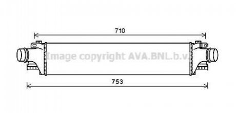AVA CHEVROLET Інтеркулер AVEO 1.3, 1.4 11- AVA COOLING CT4061