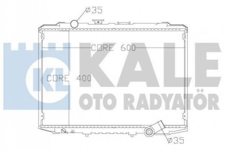 KALE HYUNDAI Радіатор охолодження двиг. H-100 2.5D 93- Kale oto radyator 342290