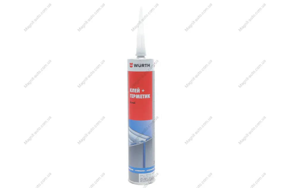 Клей-герметик K+D, комбінований, поліуретановий, білий, 300 ml {арт. } Wurth 08901001 (фото 1)