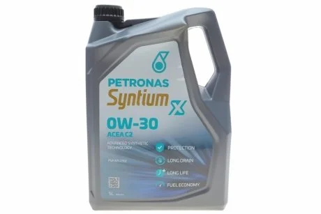 Олива моторна SYNTIUM X 0W-30 C2 (5L) Petronas 70981M12EU