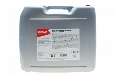 Олива моторна HIGHTEC SUPER LEICHTLAUF HC-O SAE 10W-40 (20 L) ROWE 20058-0200-99