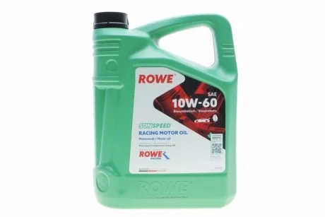 Олива моторна SUNSPEED RACING MOTOR OIL SAE 10W-60 (5 L) ROWE 4920019-0050-99