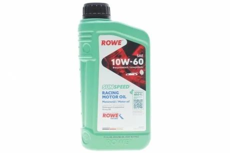 Олива моторна SUNSPEED RACING MOTOR OIL SAE 10W-60 (1 L) ROWE 4920019-0010-99