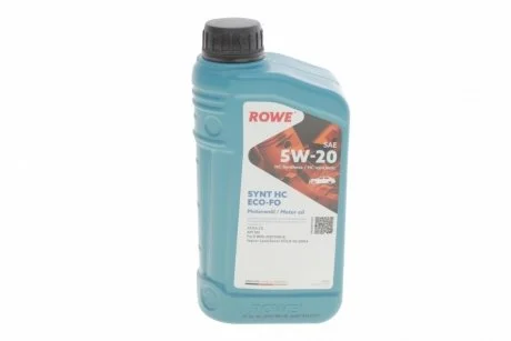 Олива моторна HIGHTEC SYNT HC ECO-FO SAE 5W-20 (1 L) ROWE 20206-0010-99