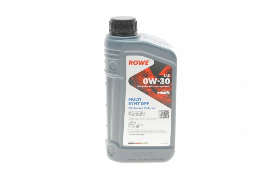 Олива моторна HIGHTEC MULTI SYNT DPF SAE 0W-30 (1 L) ROWE 20112-0010-99 (фото 1)