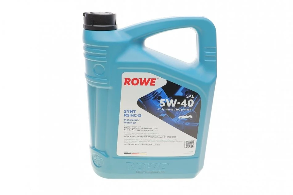 Масло моторное HIGHTEC SYNT RS HC-D SAE 5W-40 (4 L) ROWE 20163-0040-99 (фото 1)