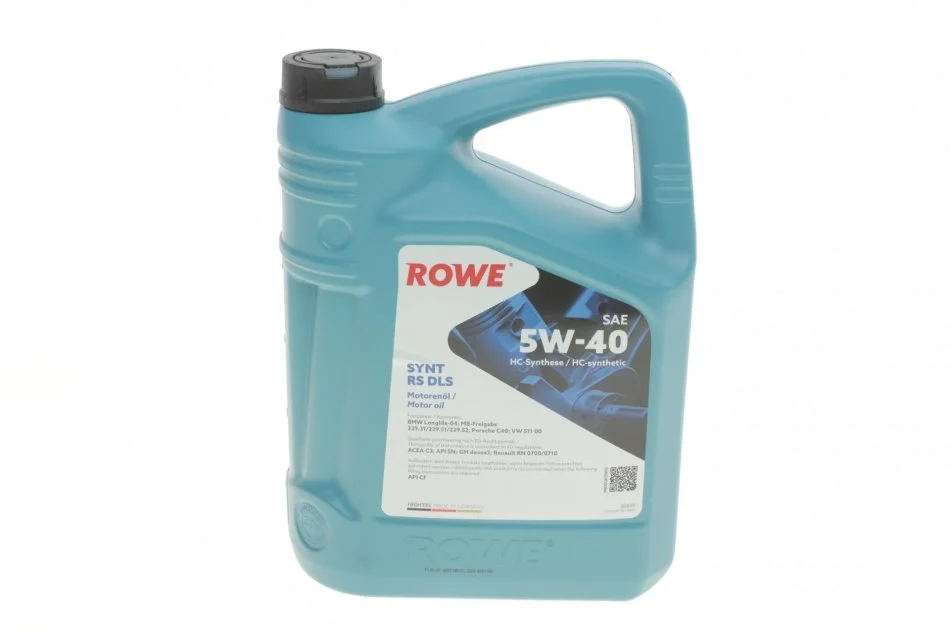 Олива моторна HIGHTEC SYNT RS DLS SAE 5W-40 (5 L) ROWE 20307-0050-99 (фото 1)
